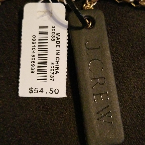 J Crew gold pearl and rhinestones necklace. NWT - Picture 4 of 8